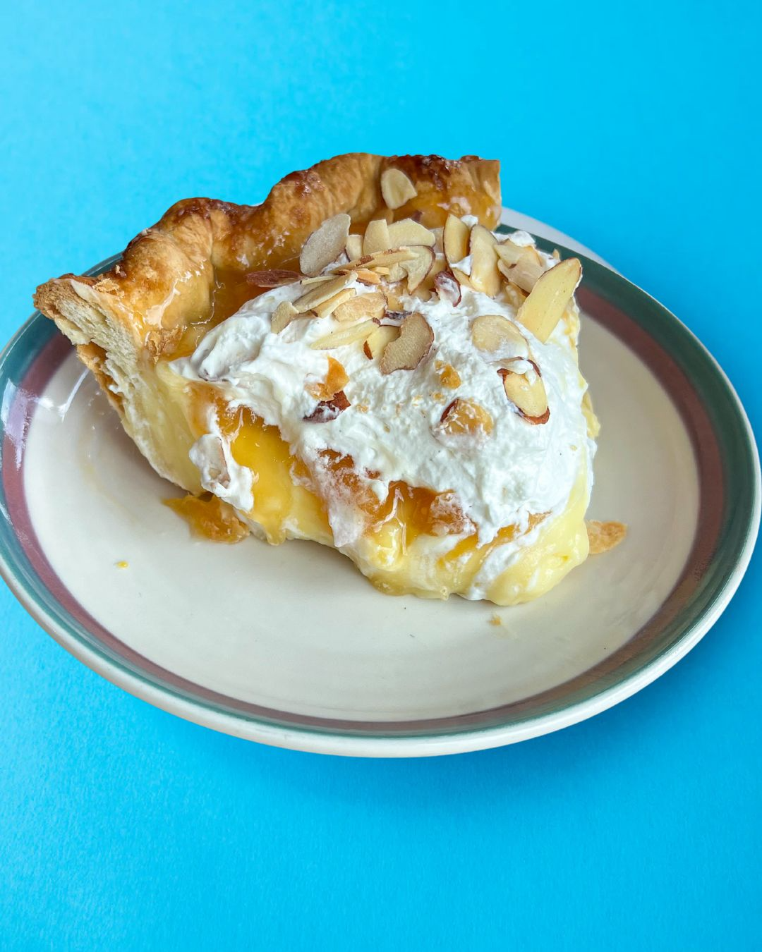 Peaches & Almond Cream Pie