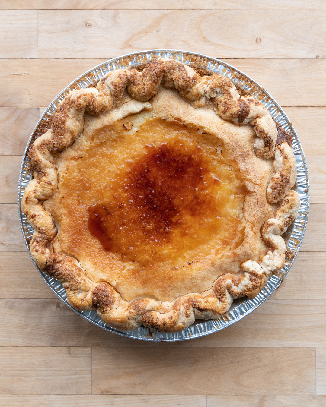 Sugar Creme Brulee Pie